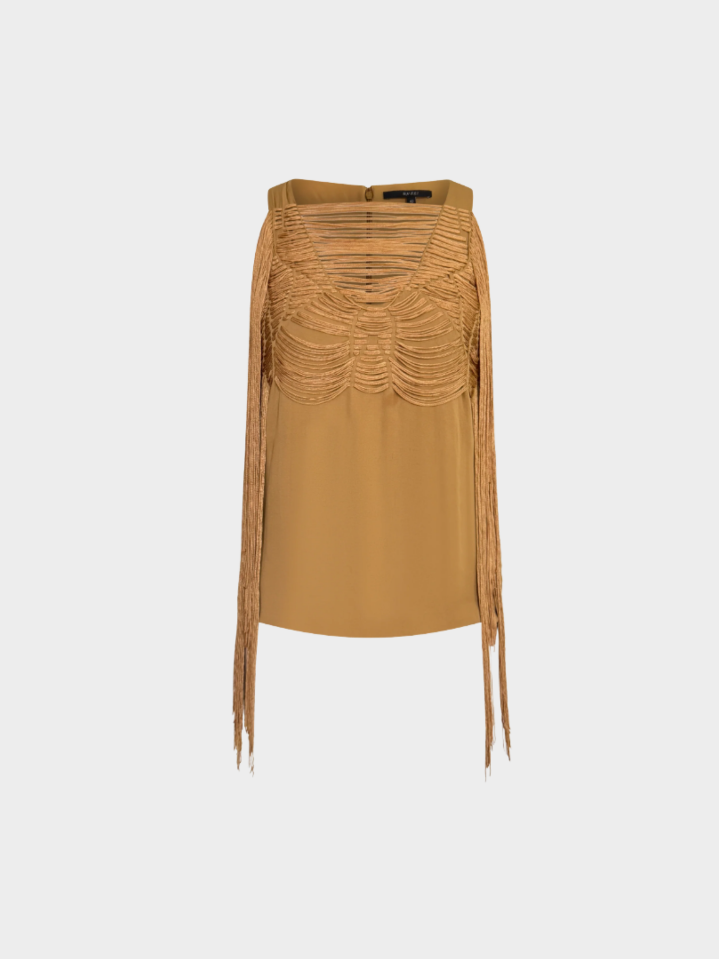 Gucci SS 2010 Mustard Fringe Top