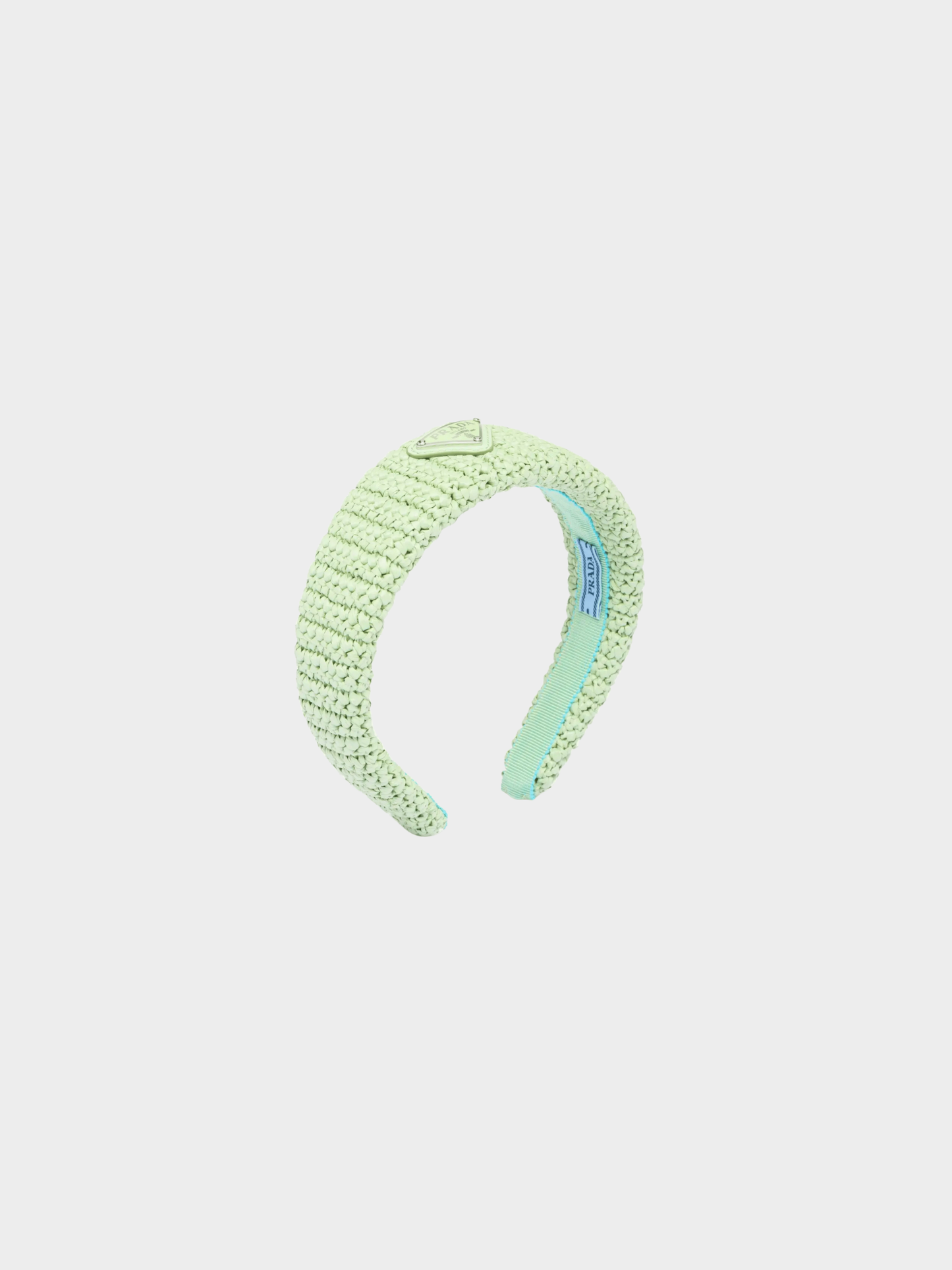 Prada 2020s Mint Green Crochet Headband