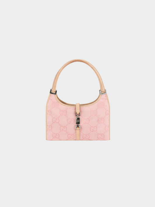 Gucci 2000s Pink GG Canvas Jackie Handbag