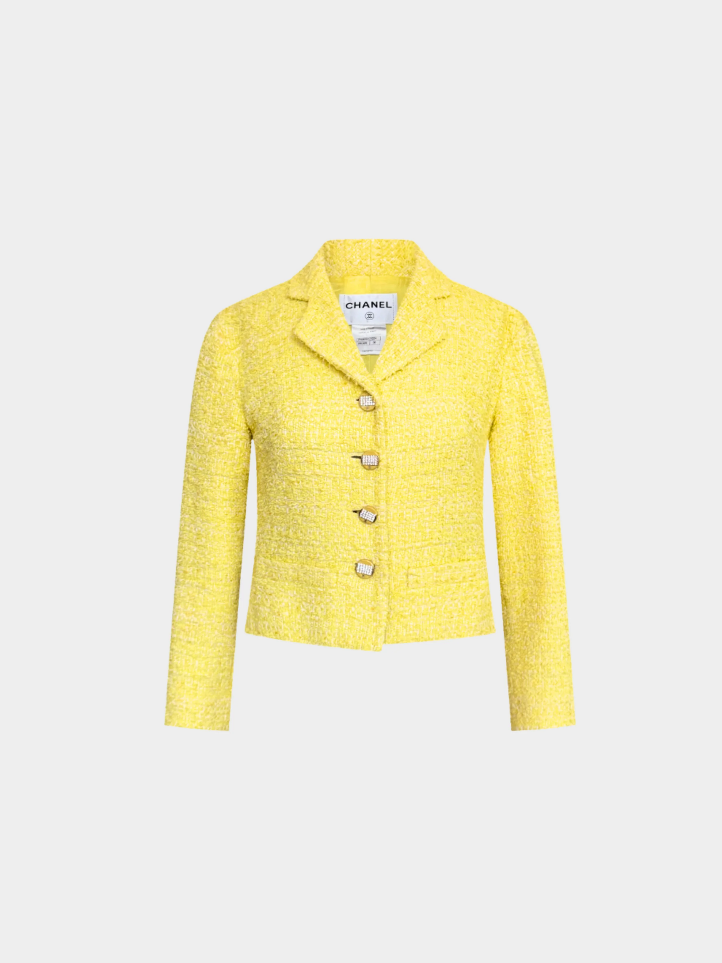 Chanel Cruise 2012 Yellow Tweed Suit Jacket