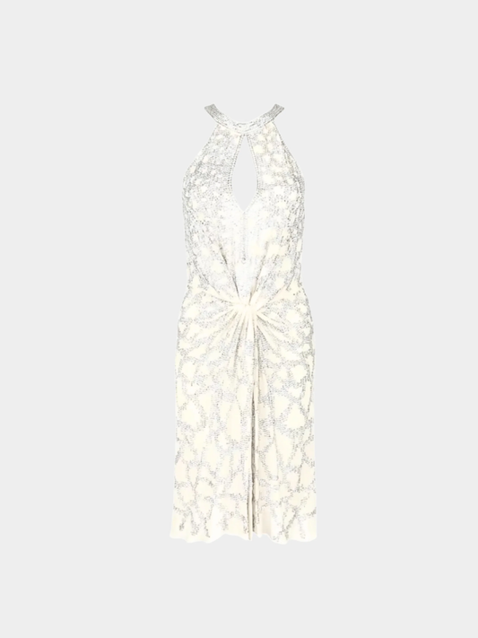 Roberto Cavalli 2007 Beige Embroidered Dress