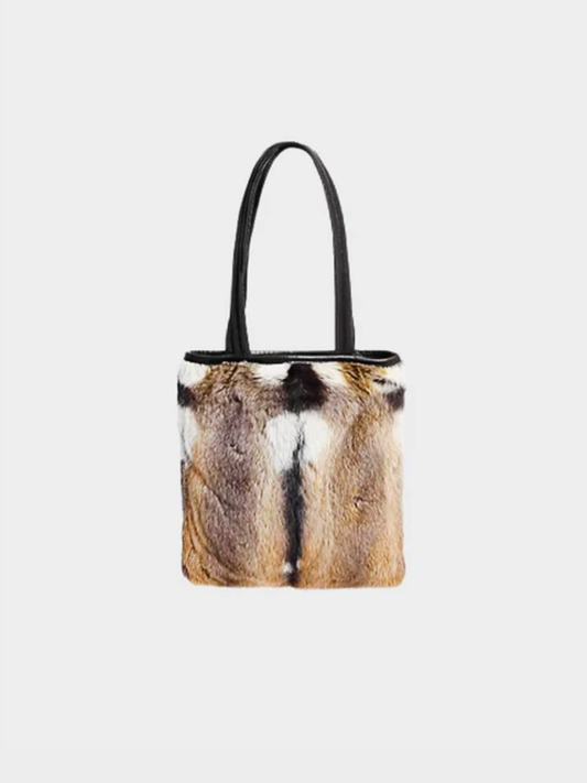Prada FW 1999 Fox Fur Tote Bag