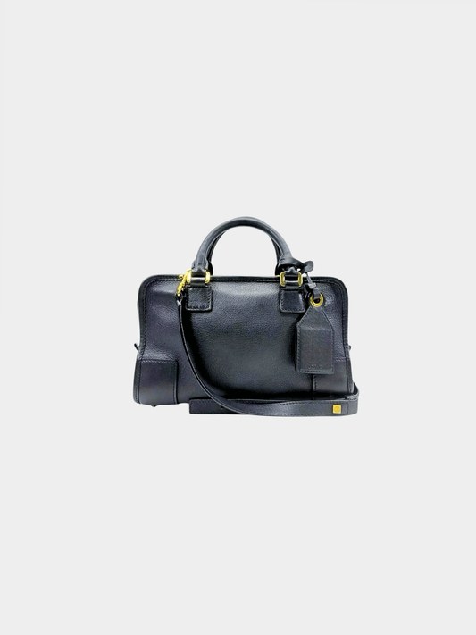 Loewe 2000s Navy Leather Amazona 28 Handbag