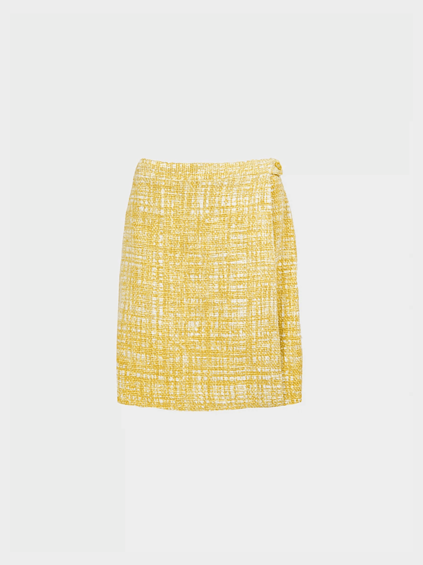 Prada SS 1996 Yellow Tweed Mini Skirt