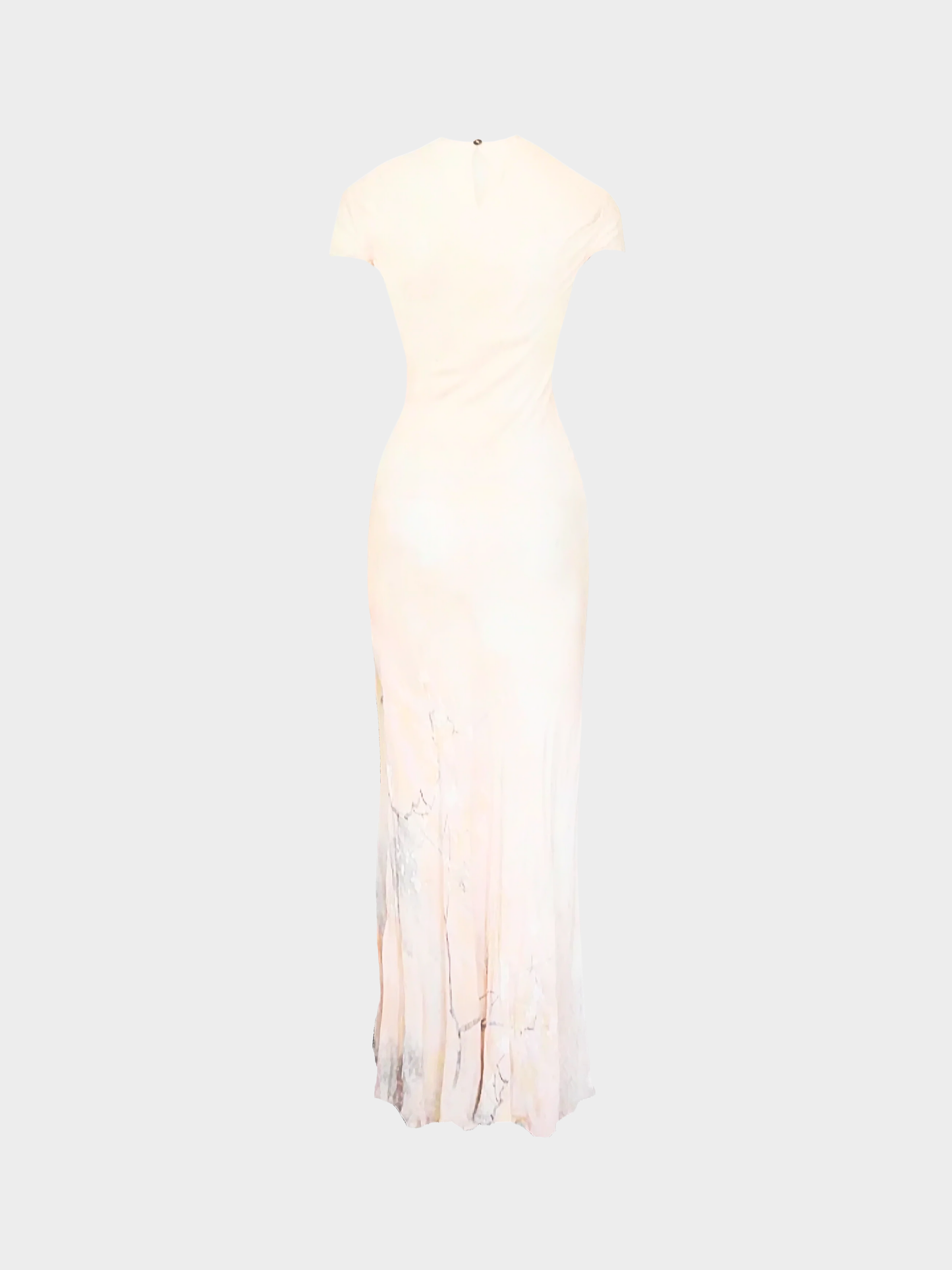 Roberto Cavalli SS 1998 Beige Maxi Silk Dress