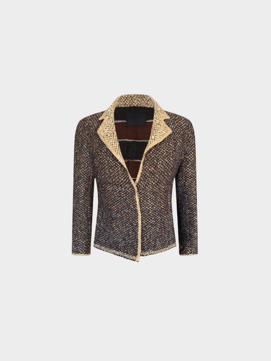 Prada FW 2000 by Miuccia Prada Brown Tweed Jacket
