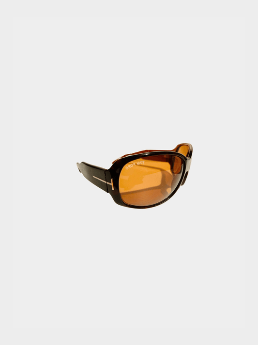 Tom Ford 2000s Dark Brown Isabella Sunglasses