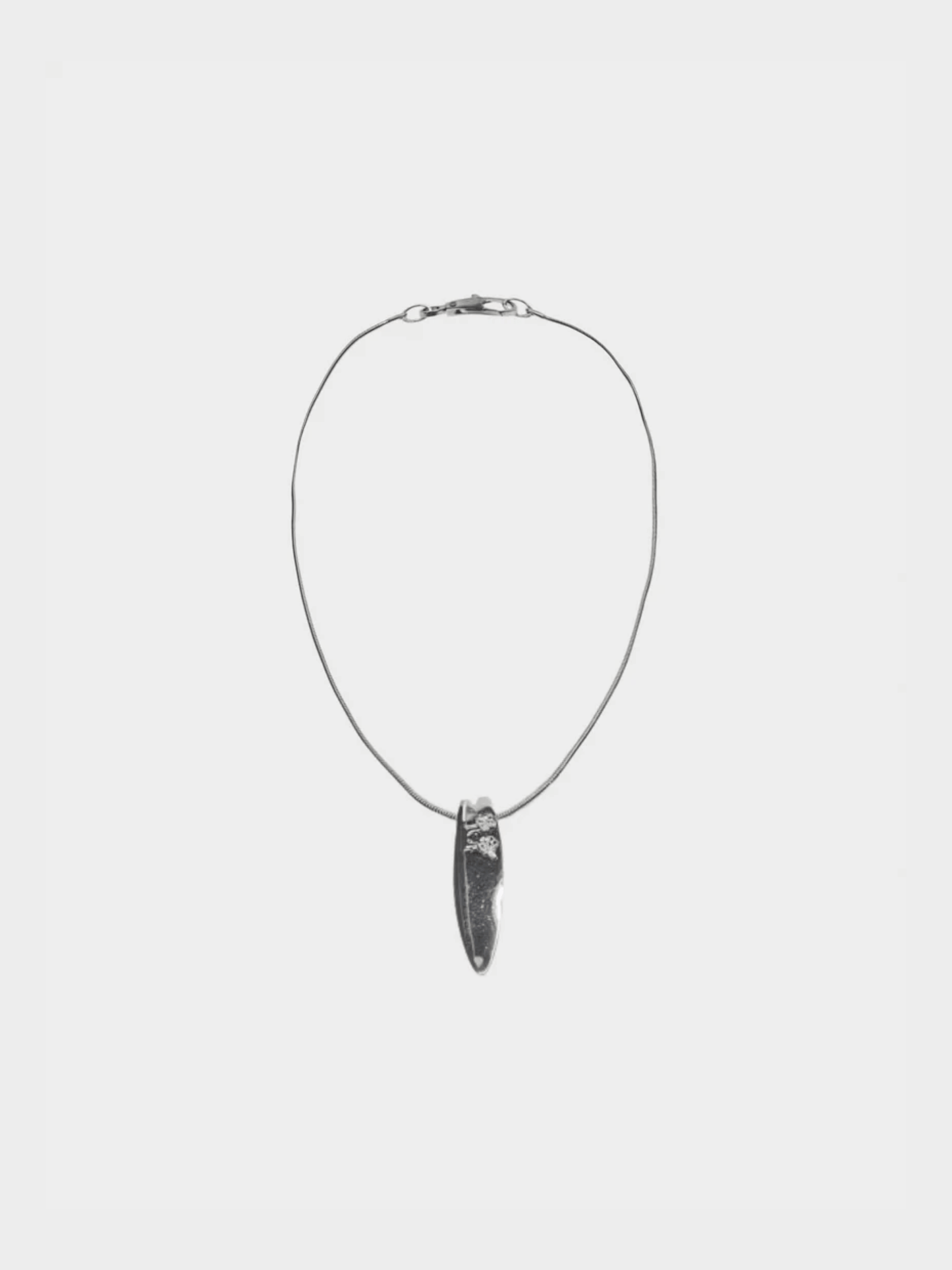 Chanel 2005 Surfboard Silver Necklace