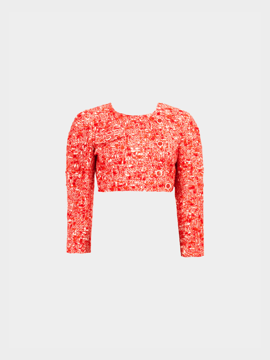Chanel by Karl Lagerfeld FW 2001 Bouclé Cropped Jacket