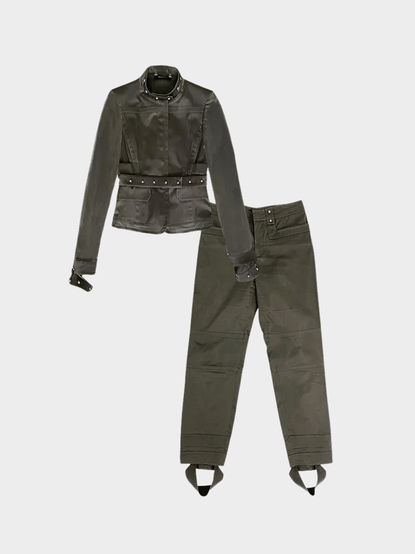Gucci by Tom Ford FW 2003 Army Green Denim Set