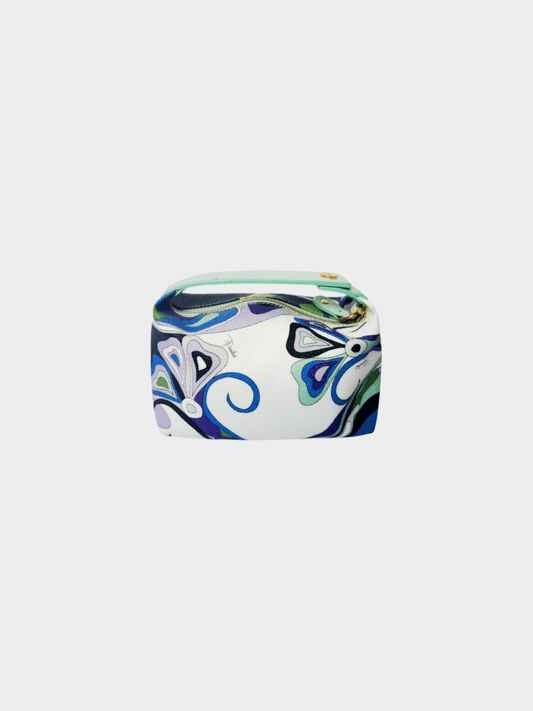 Emilio Pucci 2000s Printed Leather Mini Bag