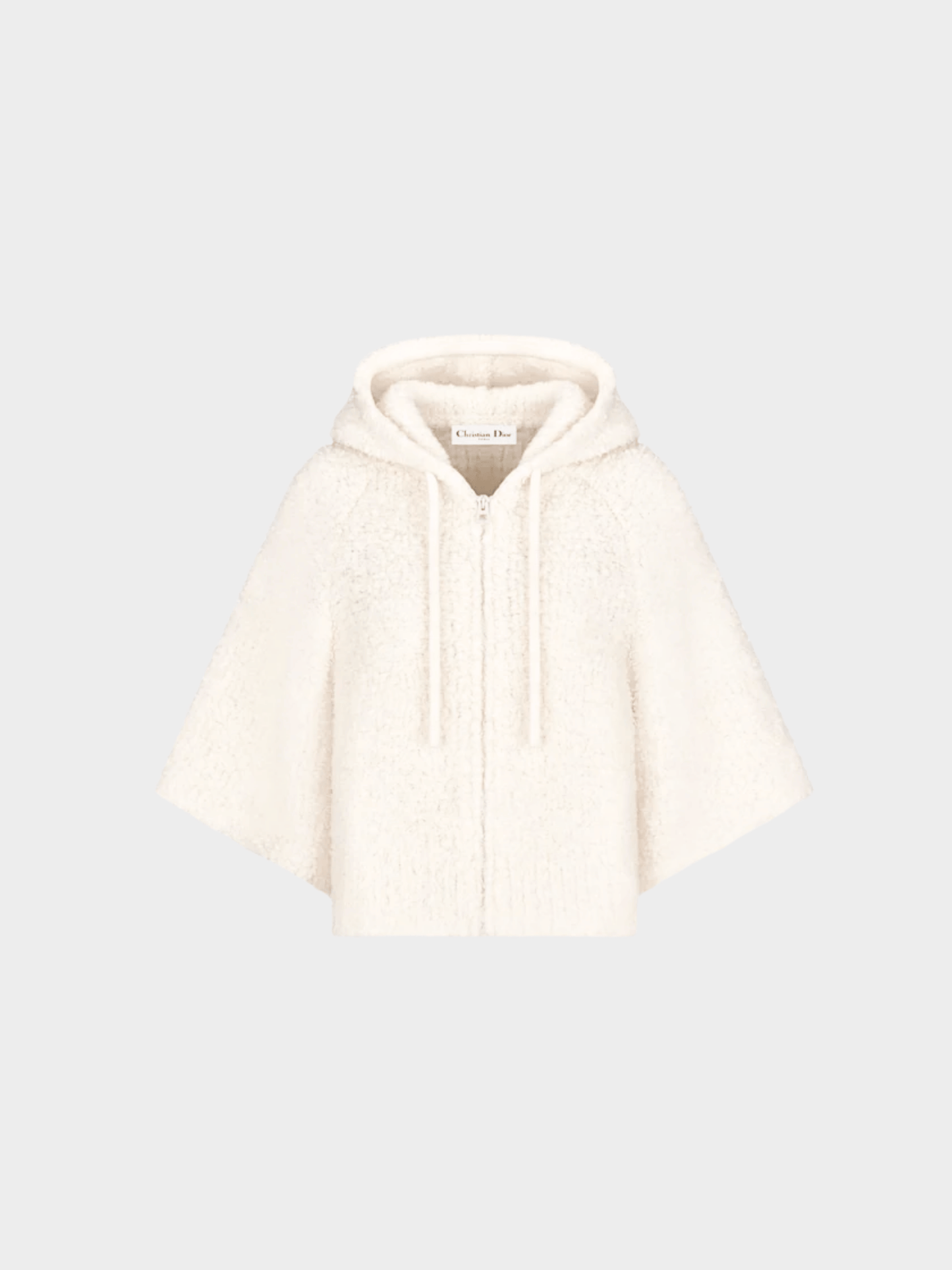 Christian Dior 2020s Cream 'J'Adior 8' Hooded Cardigan