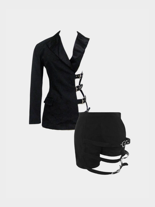 Jean Paul Gaultier SS 1993 Runway Black Bondage Set