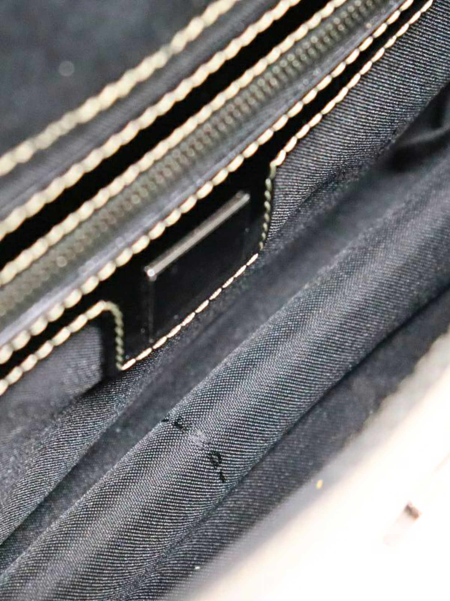 Fendi 2000s Black Patent Leather Baguette Bag