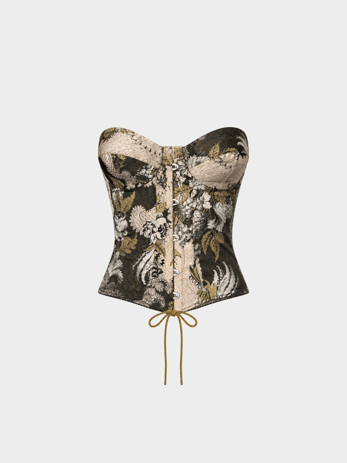 Roberto Cavalli FW 2001 Floral Brocade Corset