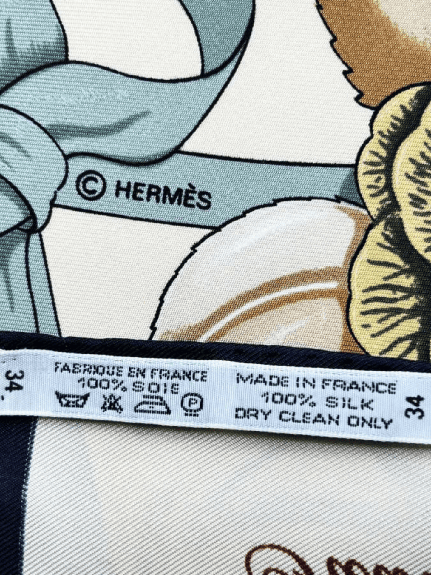 Hermes 2000s Fleurs De L'Opera Scarf