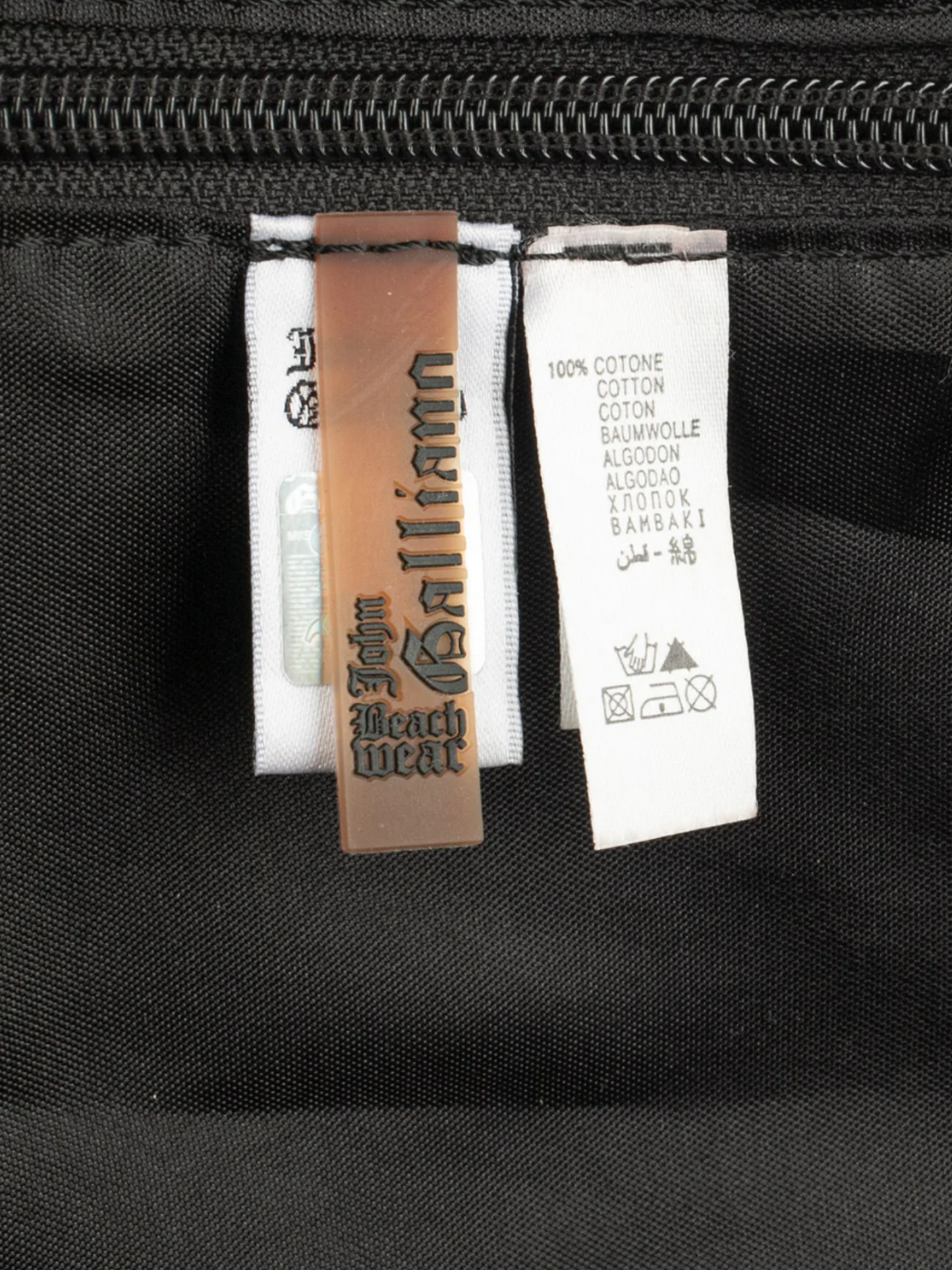 John Galliano 2000s Newspaper Print Top Handle Bag