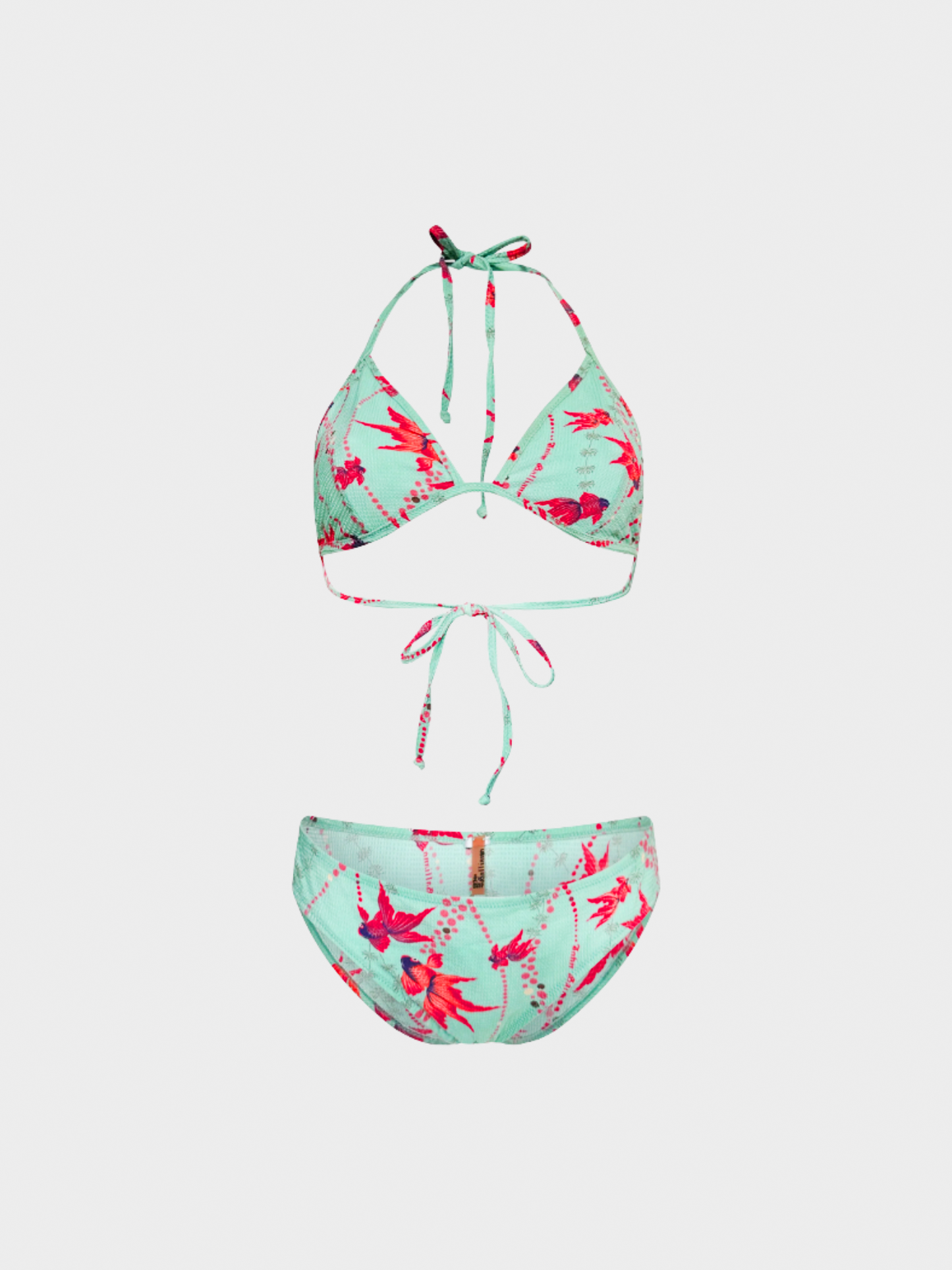 John Galliano SS 2003 Floral Turquoise Bikini