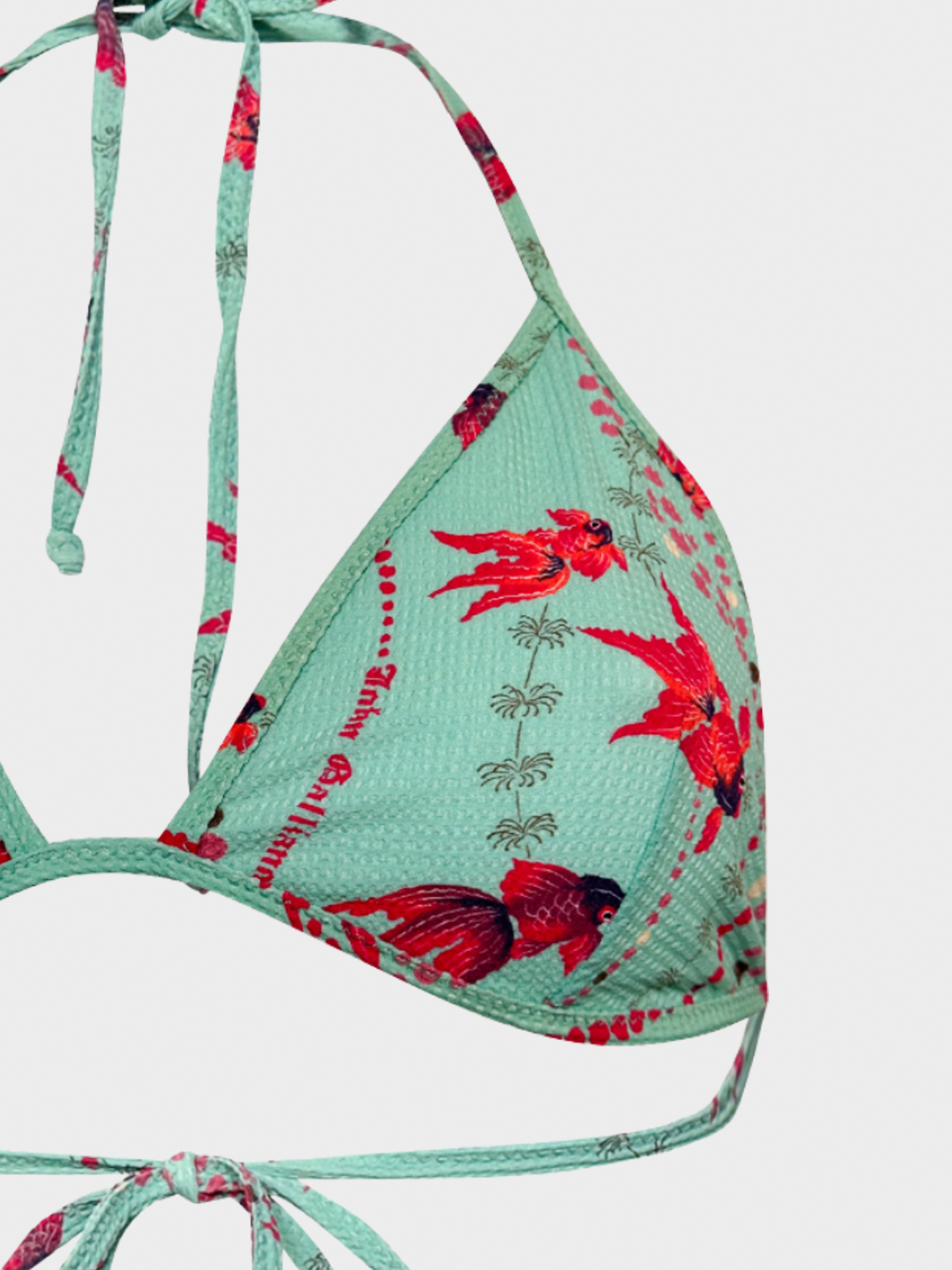 John Galliano SS 2003 Floral Turquoise Bikini
