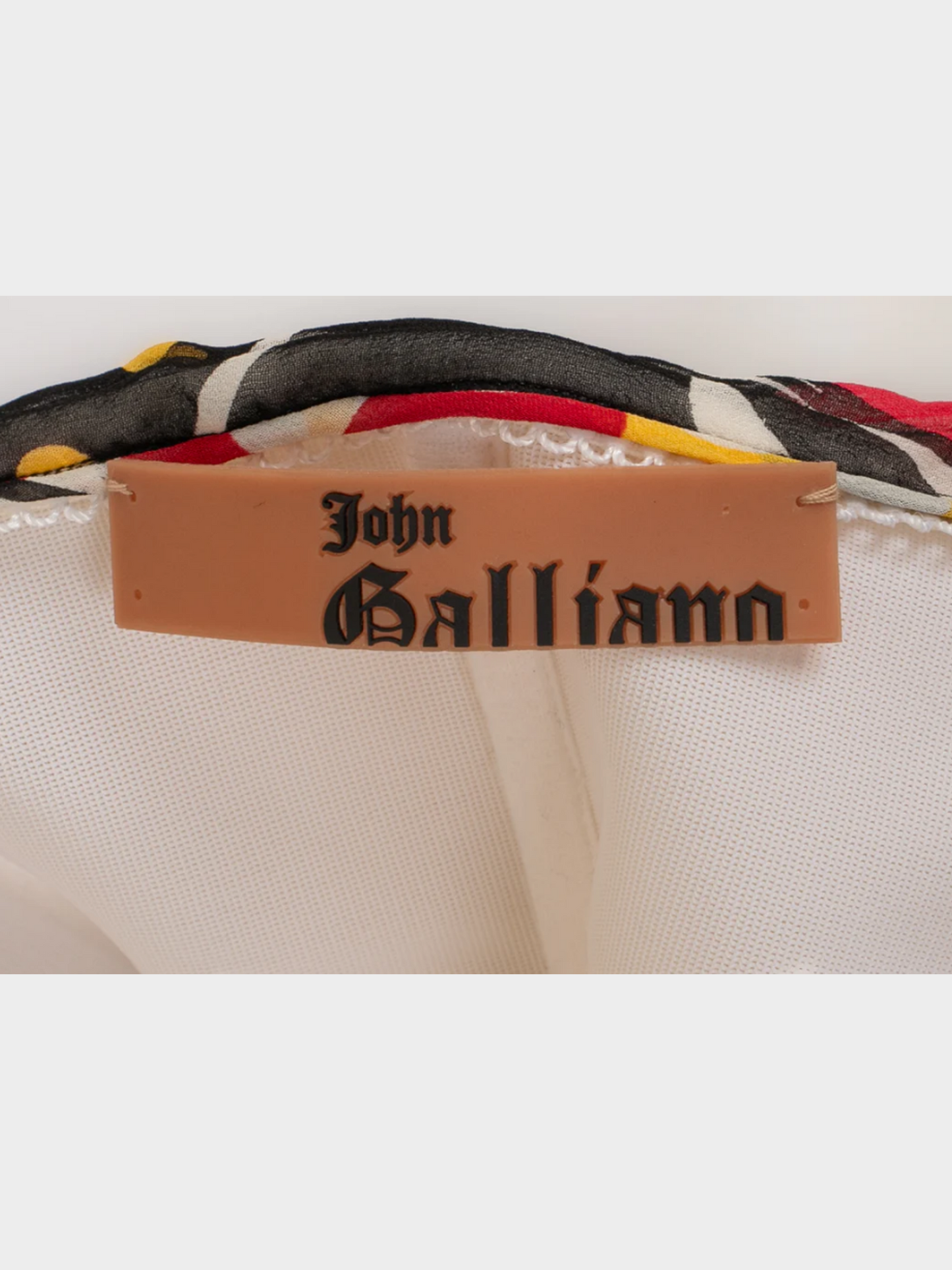 John Galliano Resort 2009 Multicoloured Silk Bustier Dress