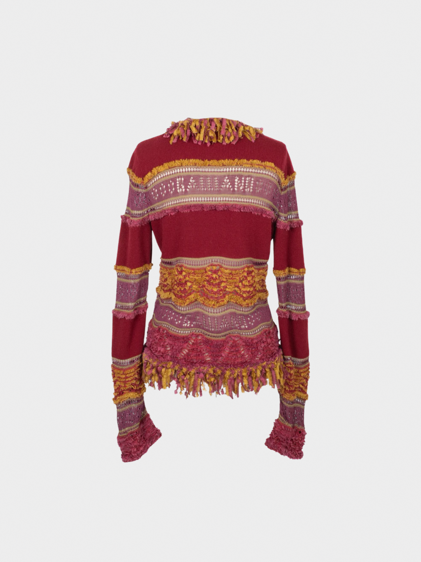John Galliano FW 2004 Multicoloured Cashmere and Mohair Cardigan