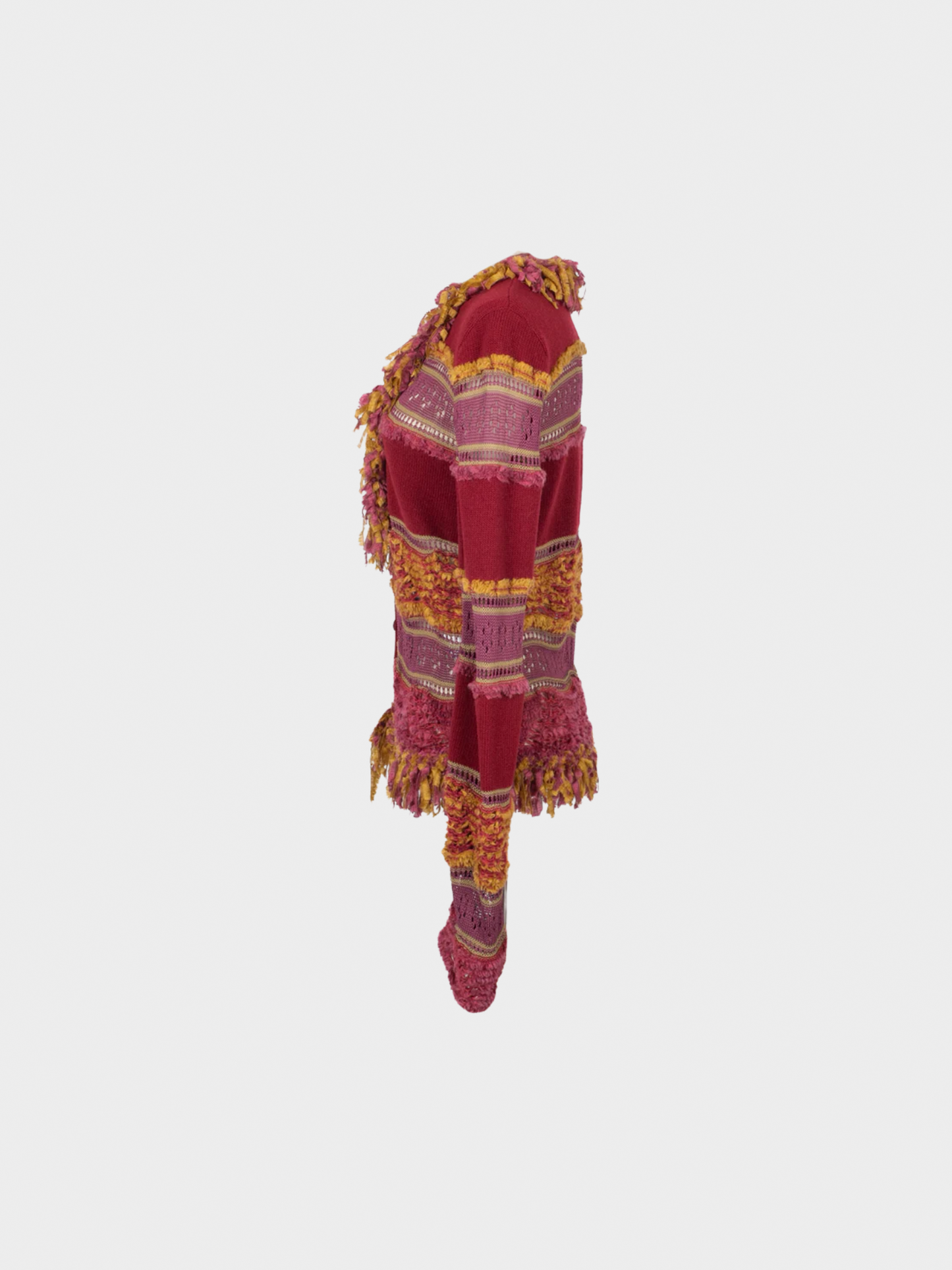 John Galliano FW 2004 Multicoloured Cashmere and Mohair Cardigan