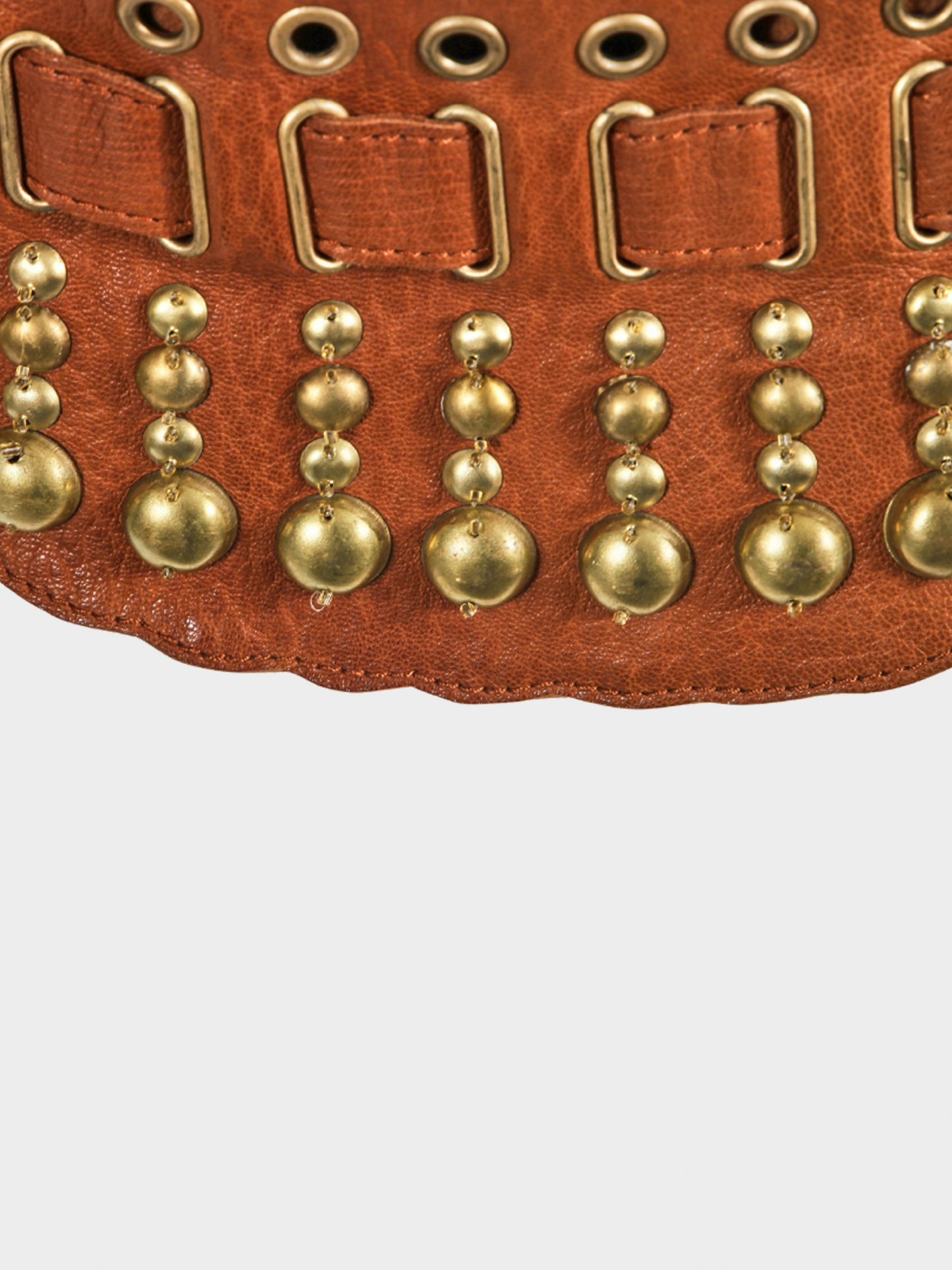 Gianfranco Ferré SS 2006 Brown Sequined Leather Jacket