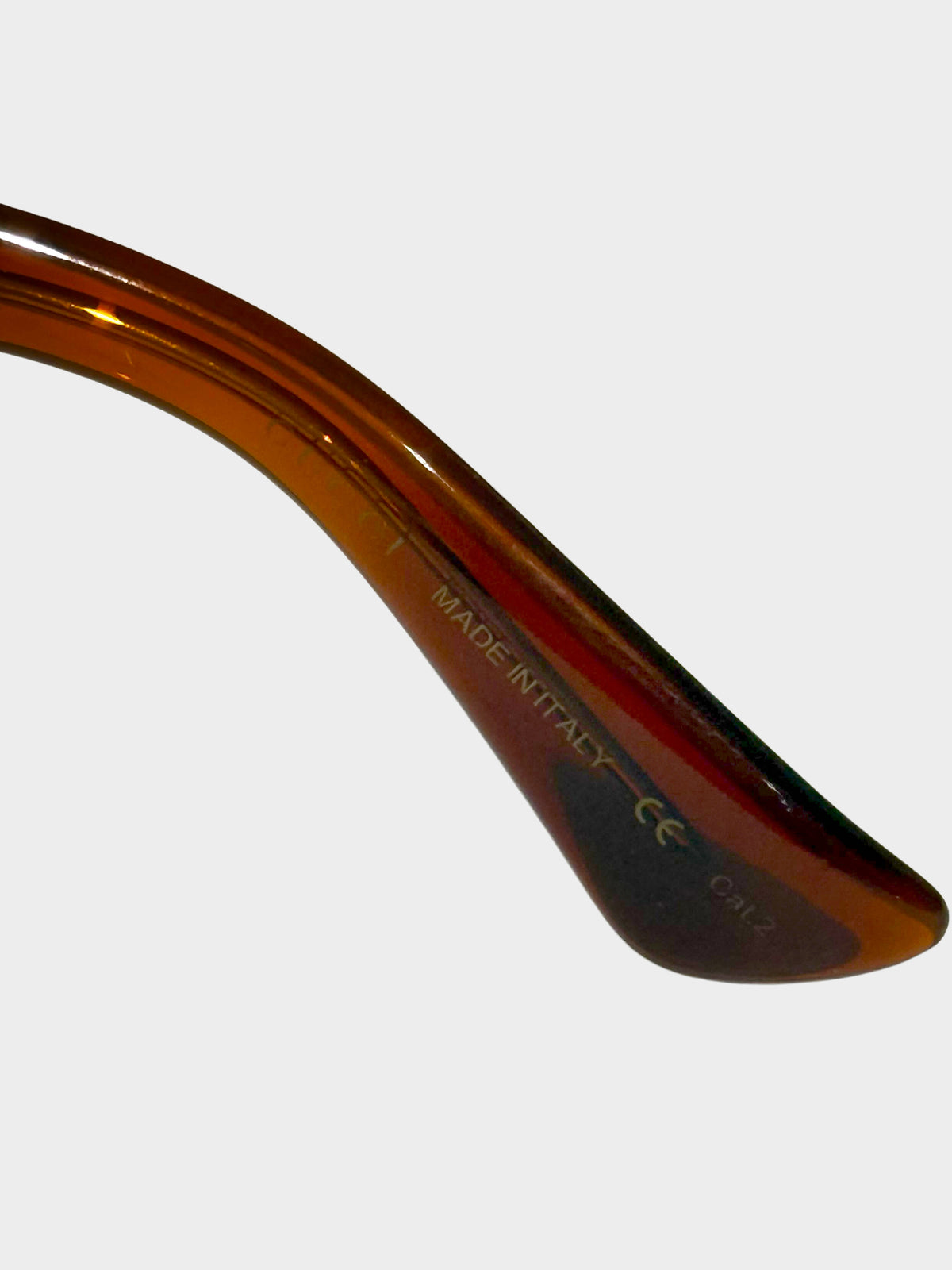 Gucci 2010s Brown Tortoise Havana Round Sunglasses