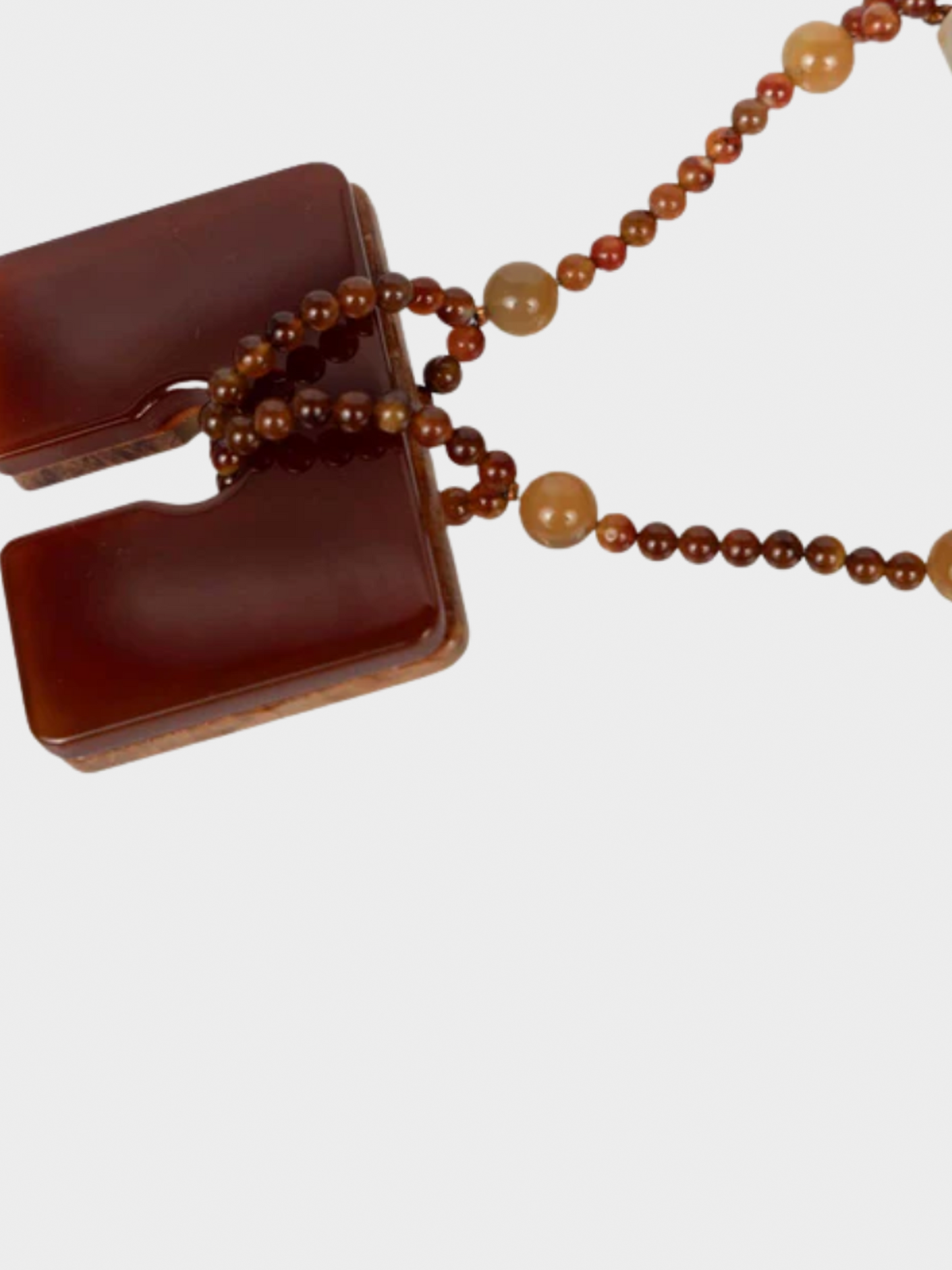 Giorgio Armani 1990s Agate Beaded Mosaic Evening Bag