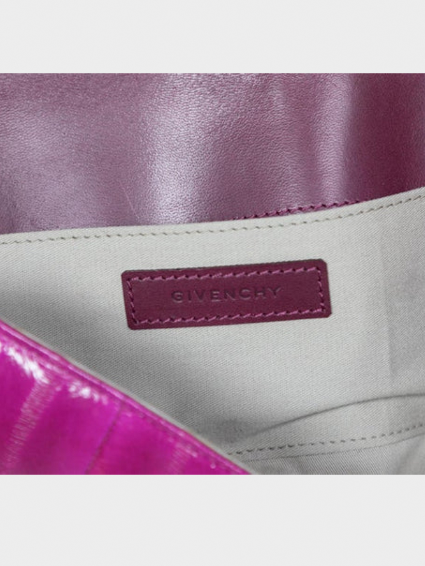 Givenchy Fall 2009 Magenta Eel Skin Leather Fringe Shoulder Bag