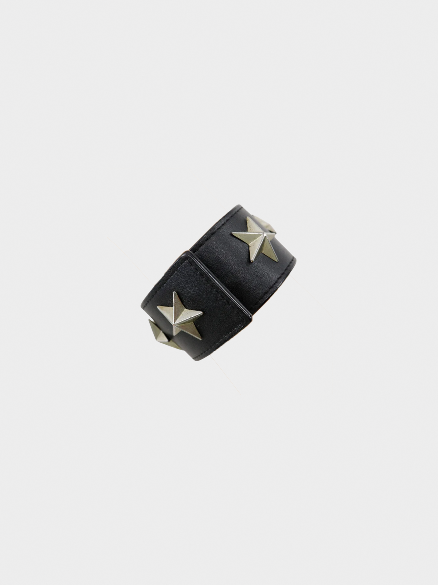 Givenchy 2010s Black Star Studded Bracelet