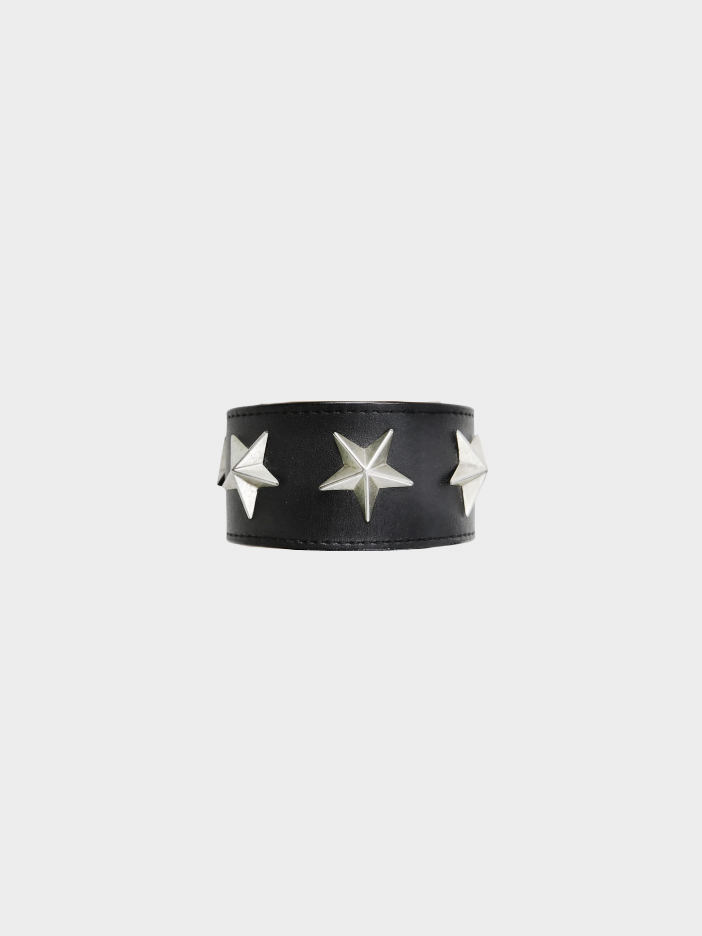Givenchy 2010s Black Star Studded Bracelet