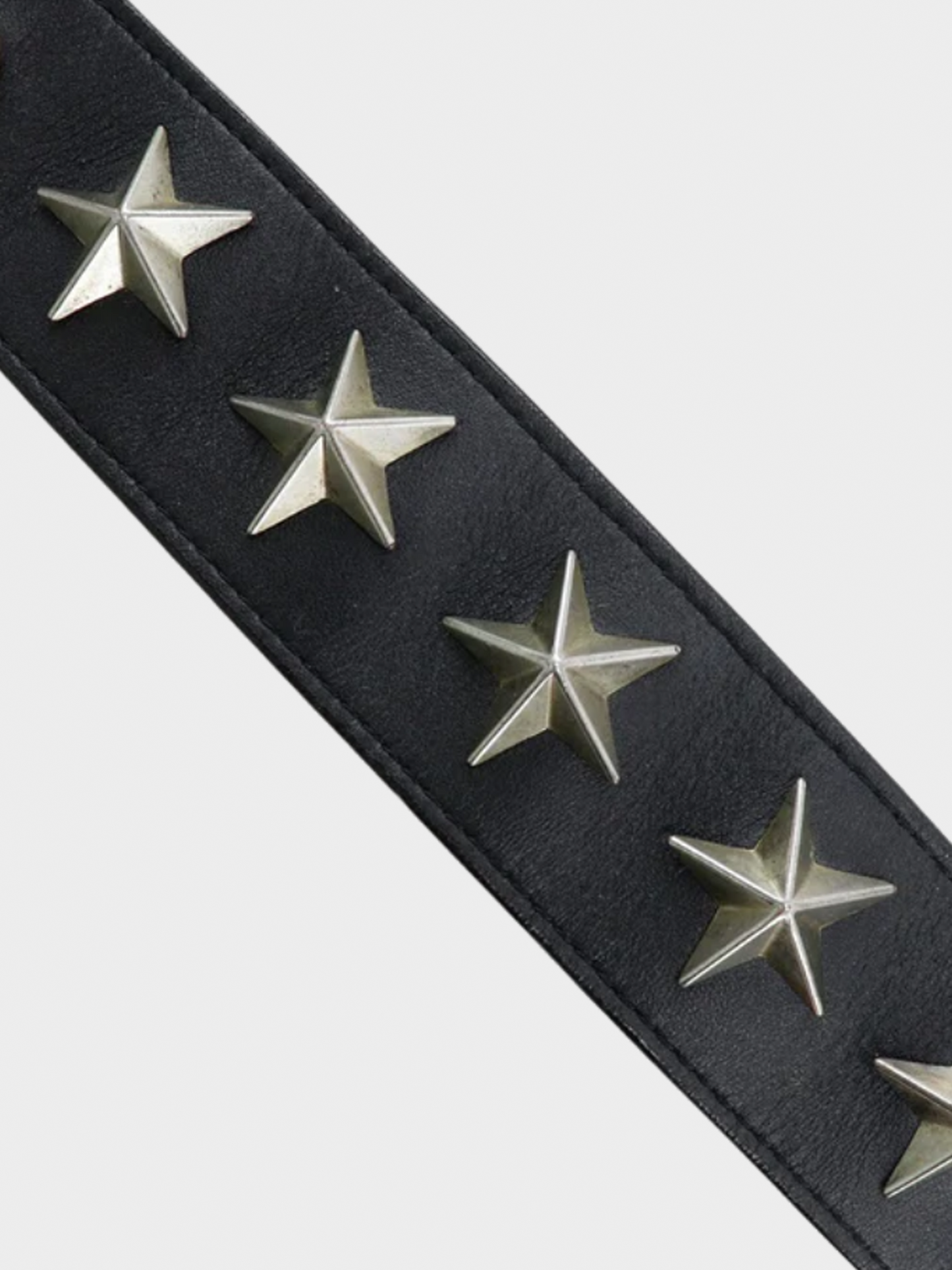 Givenchy 2010s Black Star Studded Bracelet
