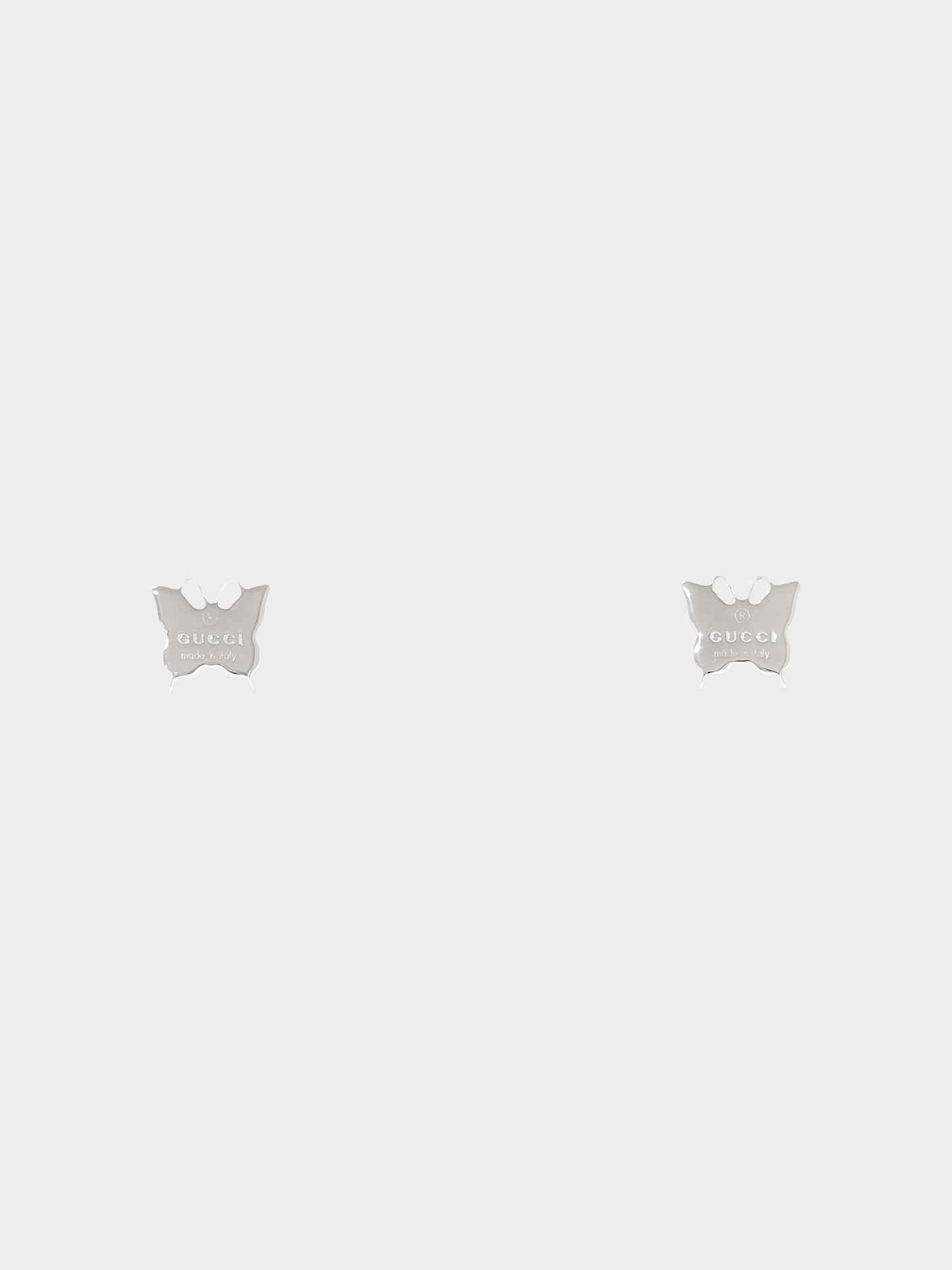 Gucci 2010s Silver 925 Butterfly Earrings
