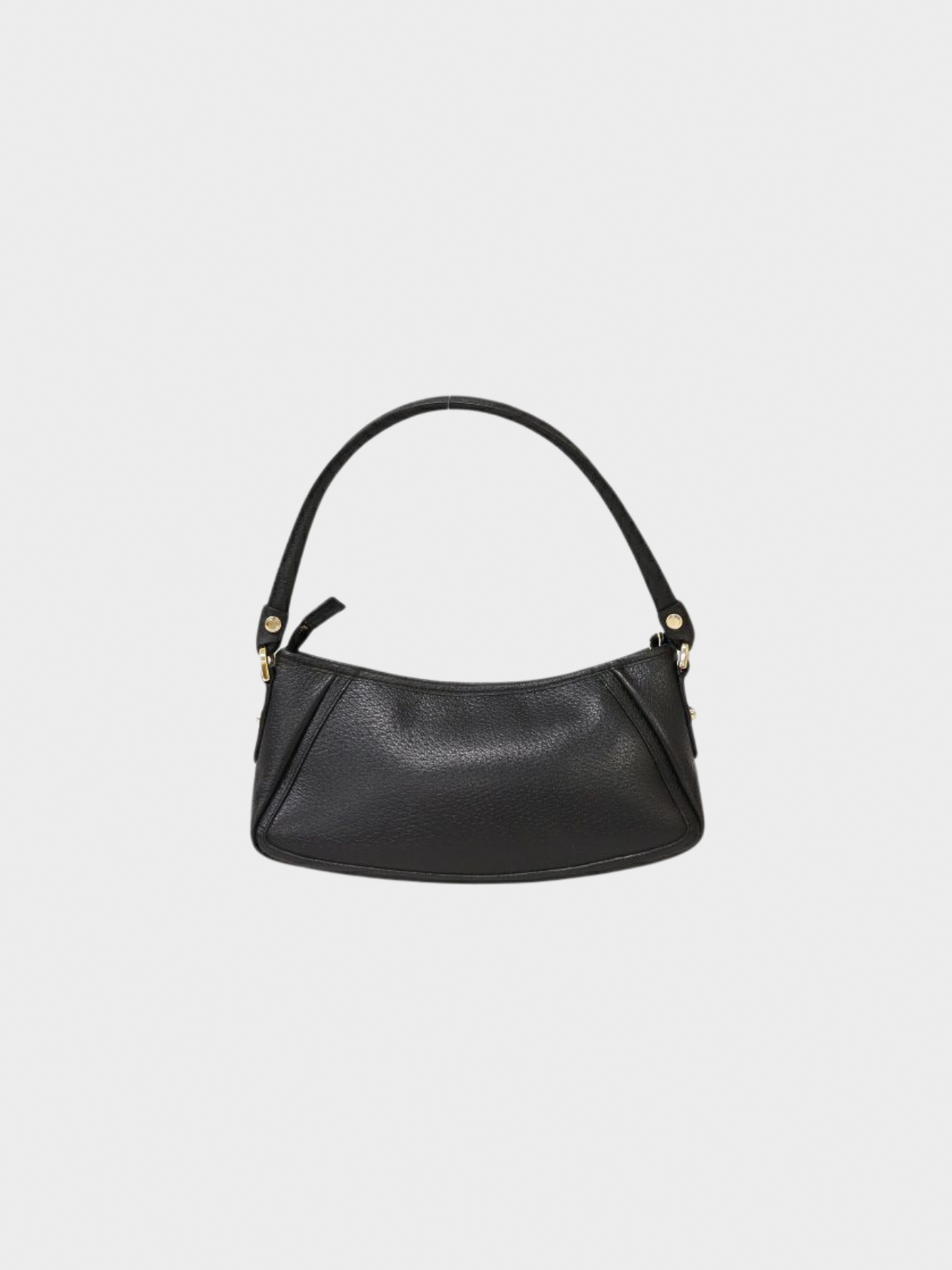 Gucci 2000s Black Abbey Leather One-Shoulder Bag