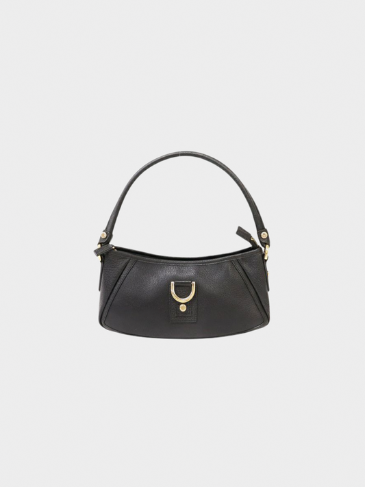 Gucci 2000s Black Abbey Leather One-Shoulder Bag