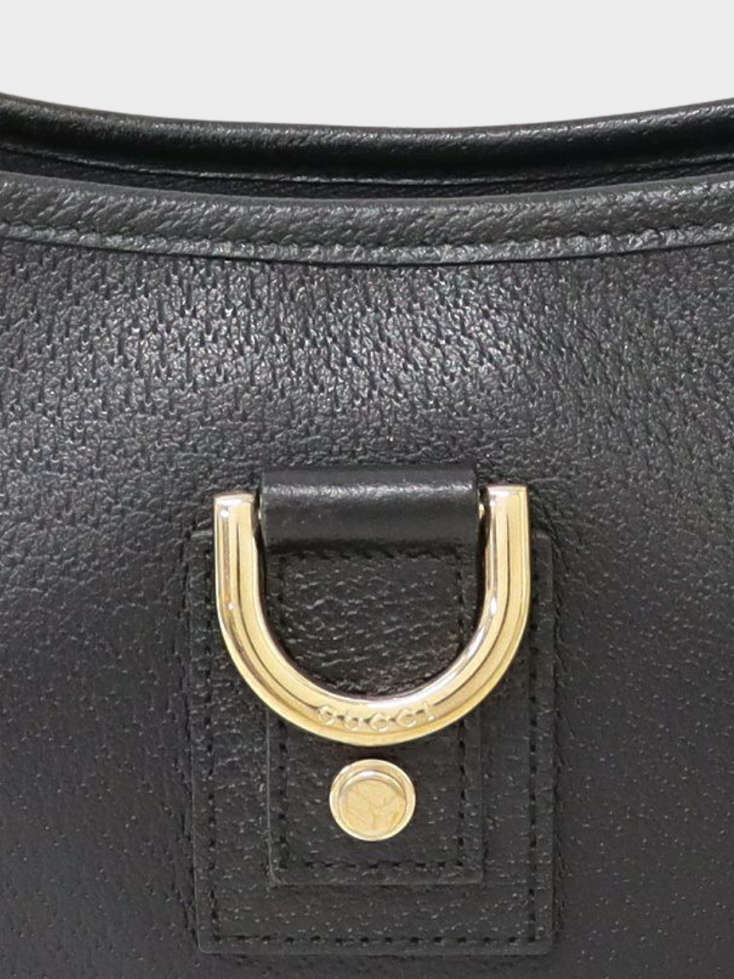 Gucci 2000s Black Abbey Leather One-Shoulder Bag