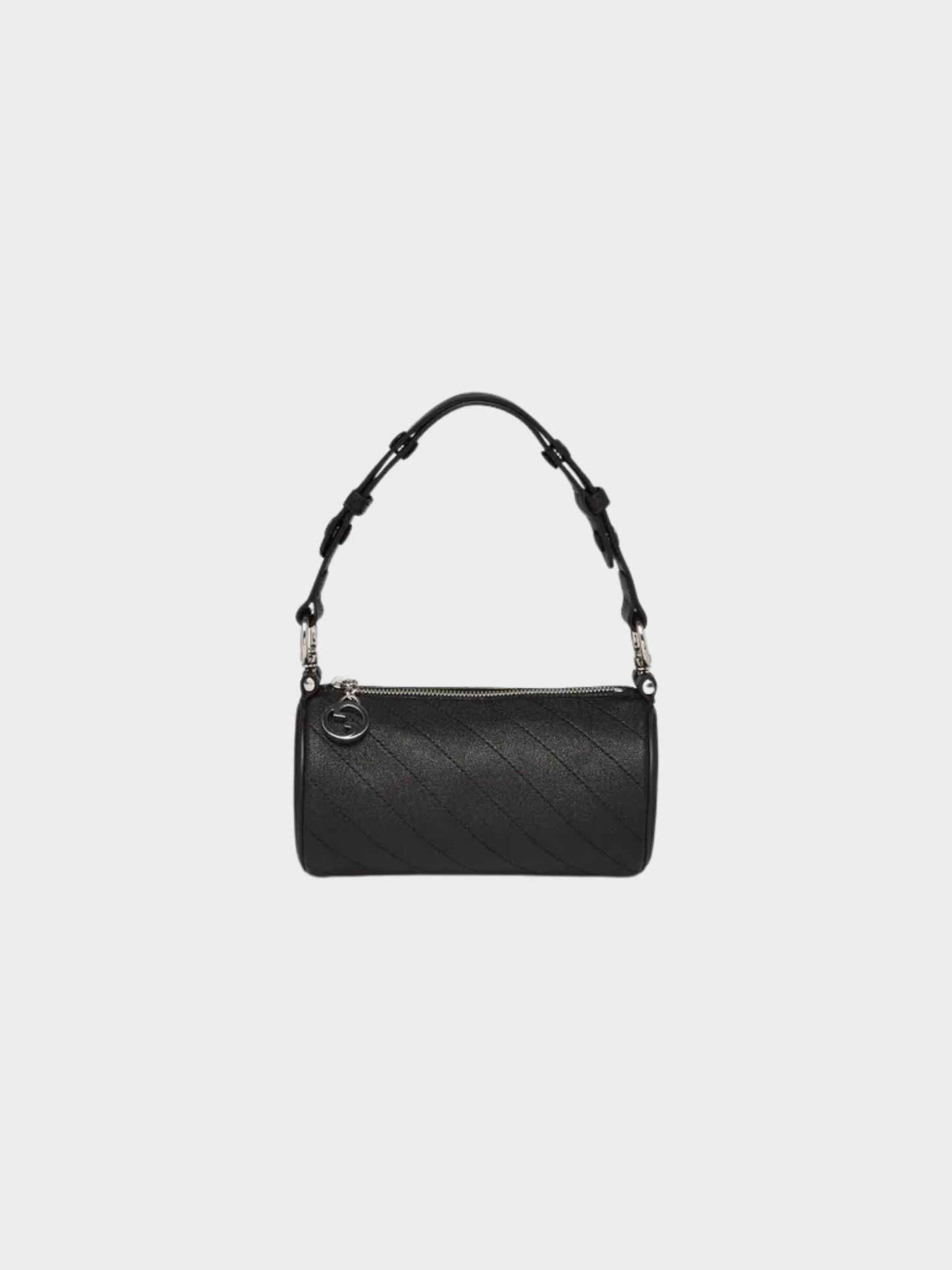 Gucci 2010s Black Leather Blondie Mini GG Barrel Bag