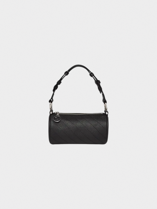 Gucci 2010s Black Leather Blondie Mini GG Barrel Bag