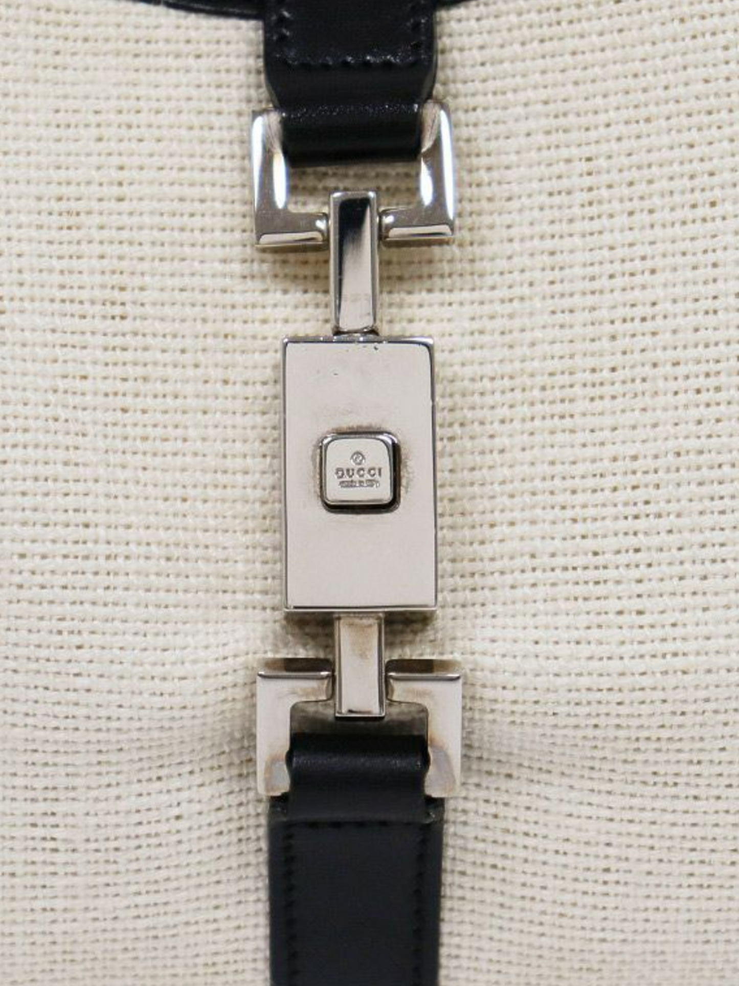 Gucci 2000s Beige Jackie Canvas Handbag