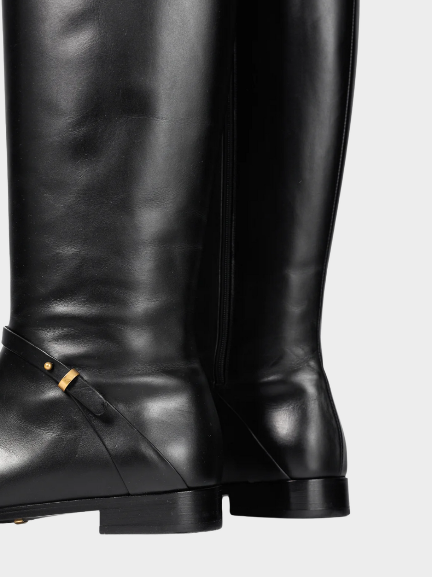 Gucci 2020s Rosie Black Elite Calf Leather Riding Boots