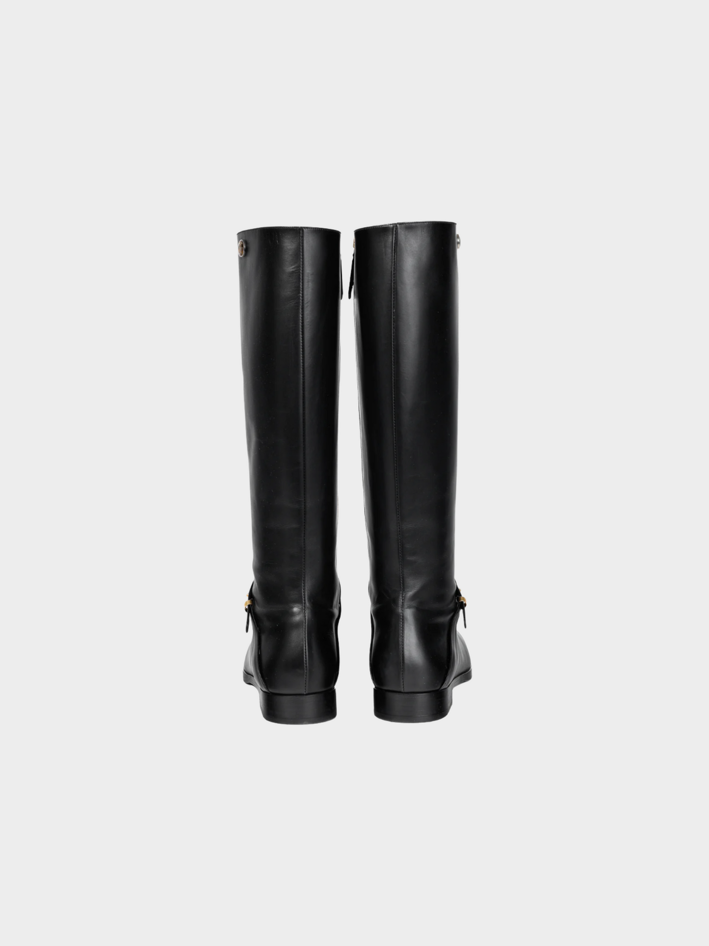 Gucci 2020s Rosie Black Elite Calf Leather Riding Boots