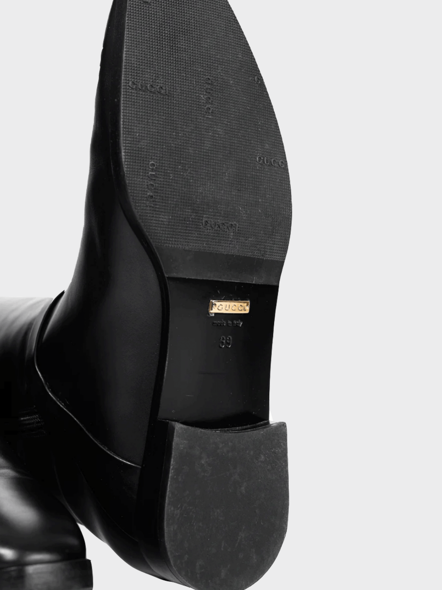 Gucci 2020s Rosie Black Elite Calf Leather Riding Boots