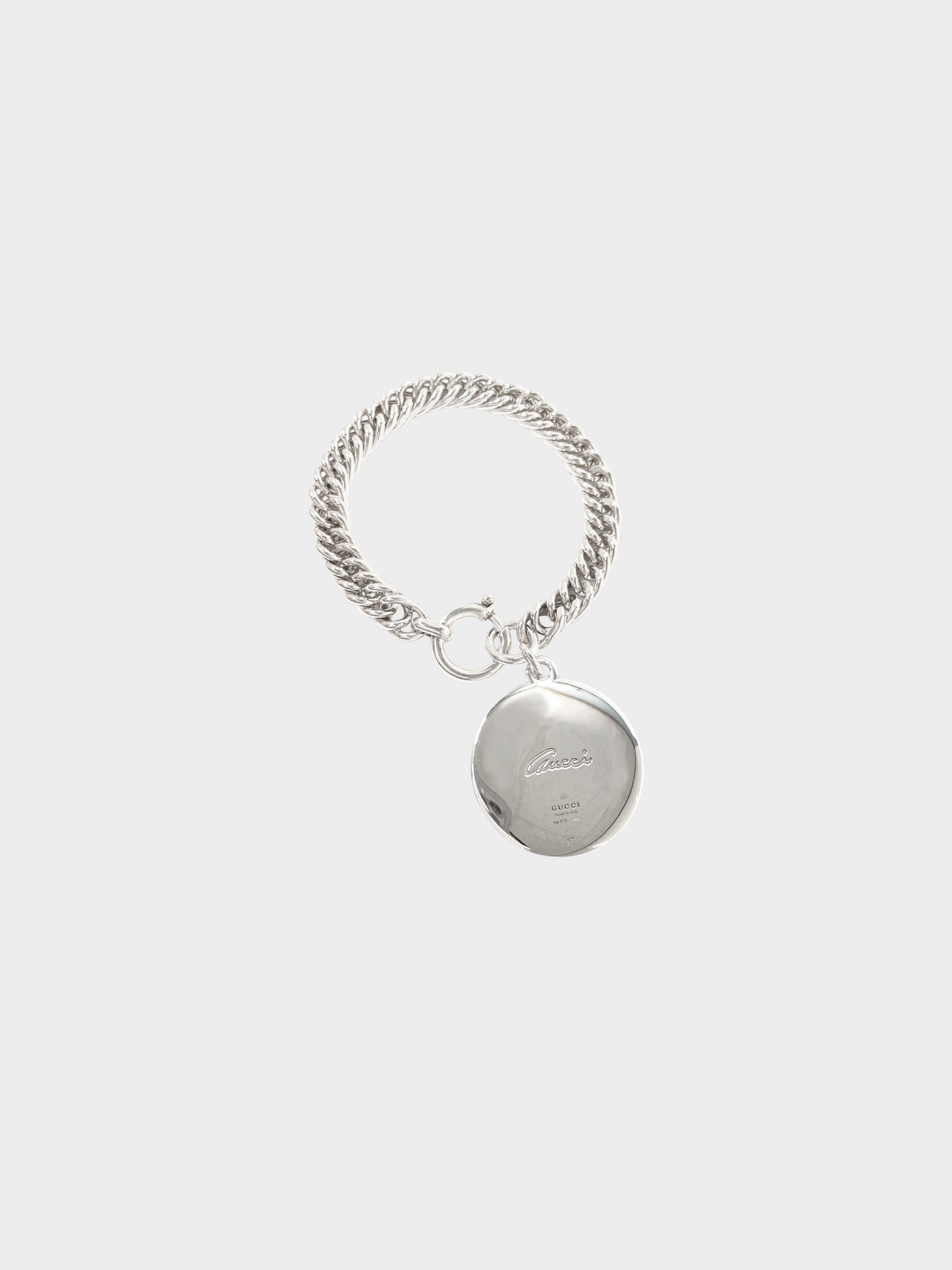 Gucci 2000s Silver Flora Charm Bracelet