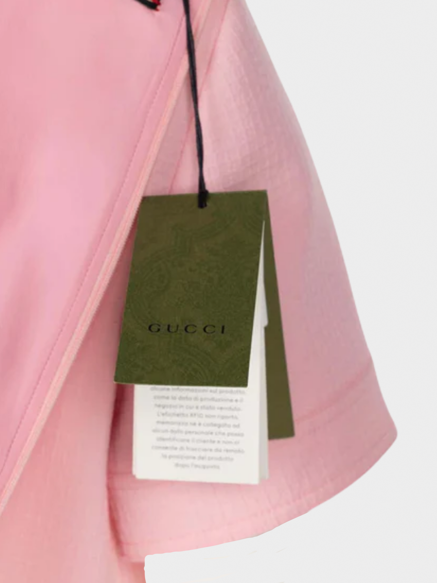 Gucci 2021 Pink Textured Chain Trim Mini Dress