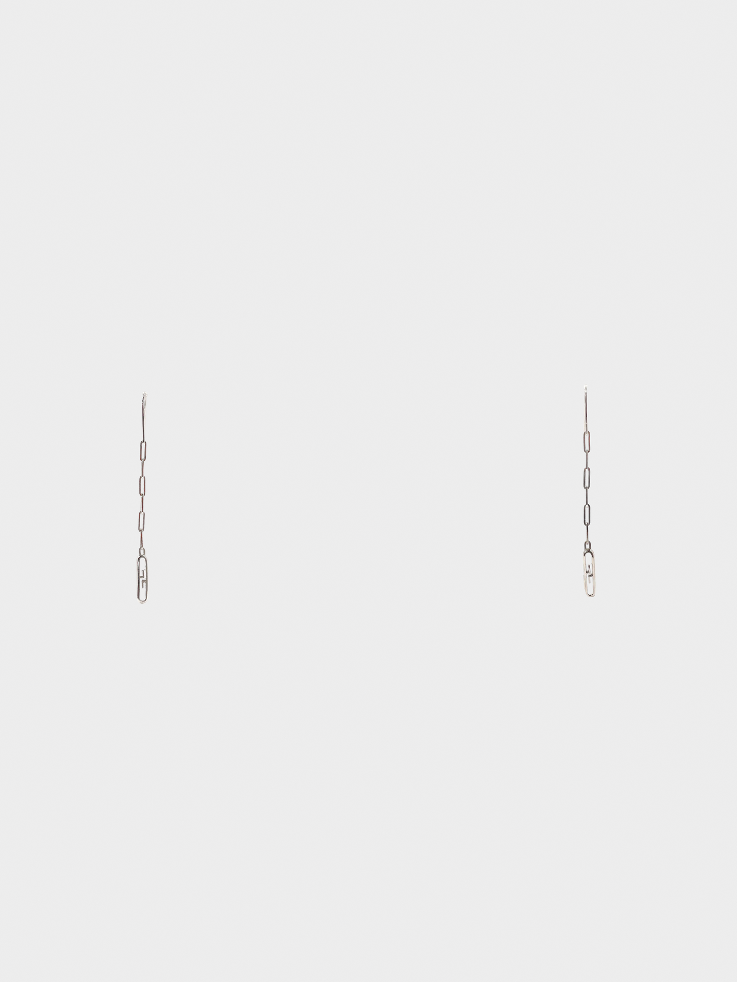 Gucci 2000s GG Logo Silver Earrings