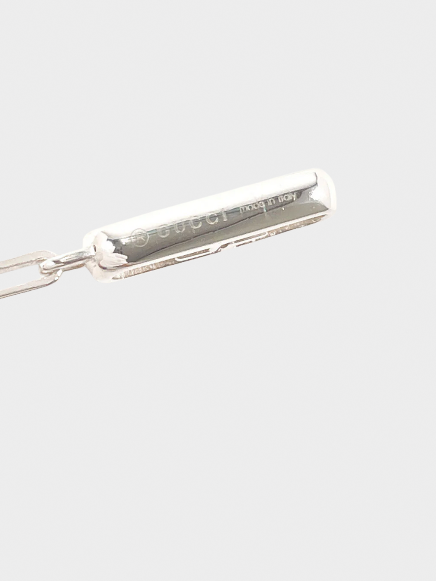 Gucci 2000s GG Logo Silver Earrings