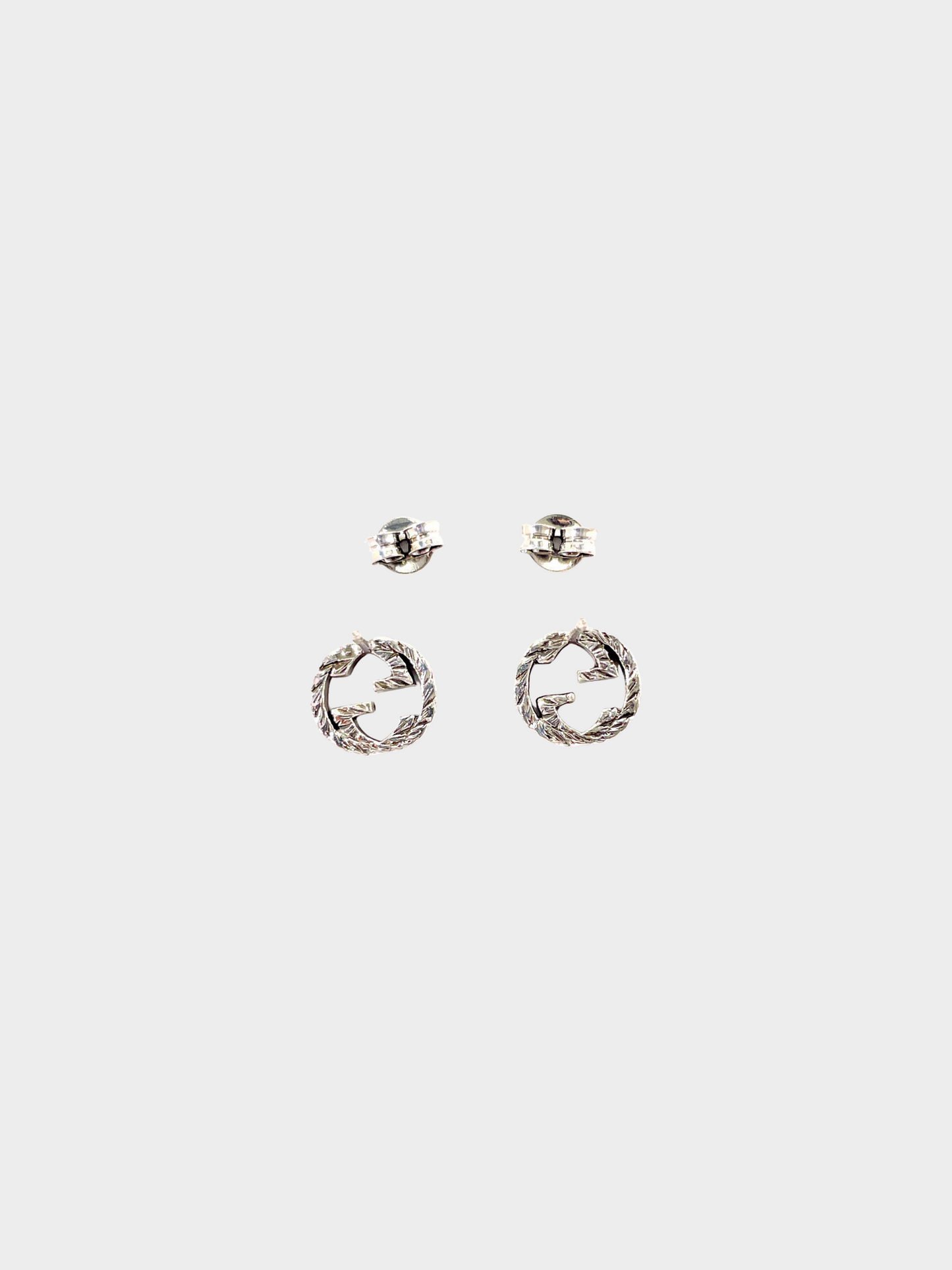 Gucci 2020s Silver Interlocking G Earrings