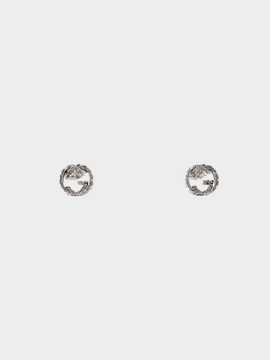 Gucci 2020s Silver Interlocking G Earrings
