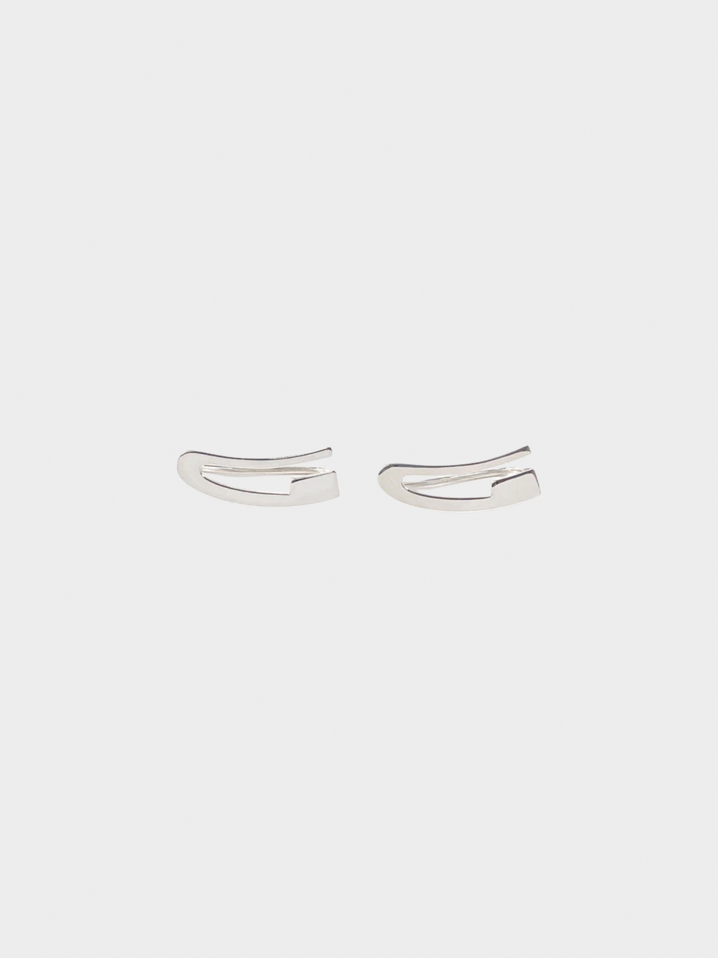 Gucci 2000s Silver G Logo Earrings